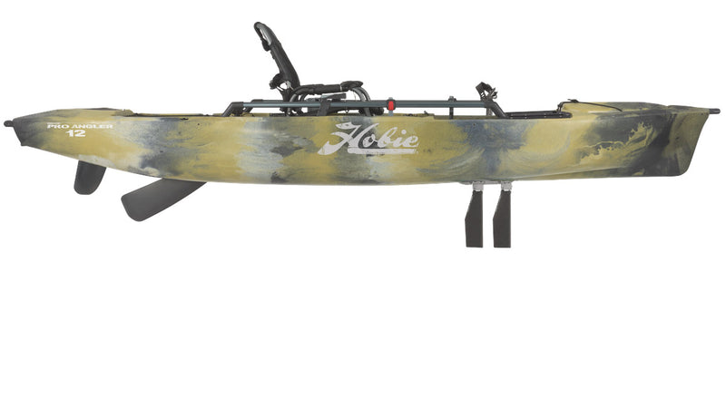 Mirage Pro Angler 12—Sit-on-Top Pedal Kayak Camo vantage seat system saltwater fishing freshwater fishing
