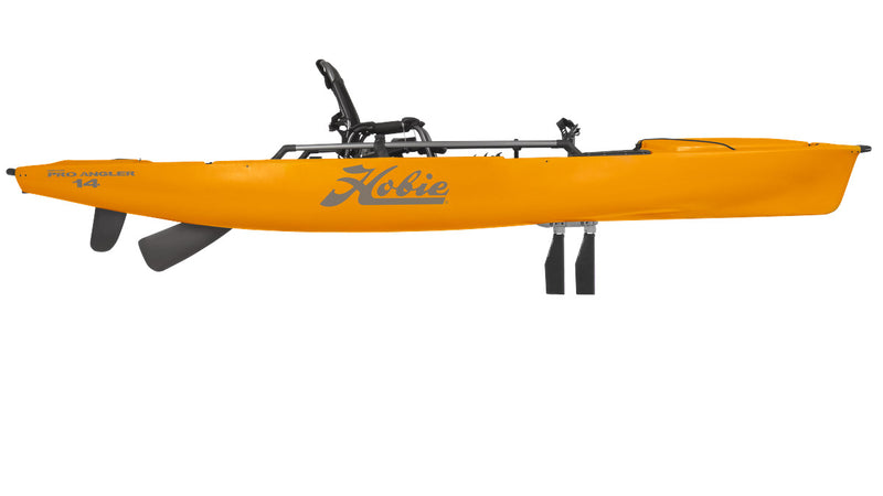 Mirage Pro Angler 14—Sit-on-Top Pedal Kayak Papaya Orange vantage seat system saltwater fishing freshwater fishing