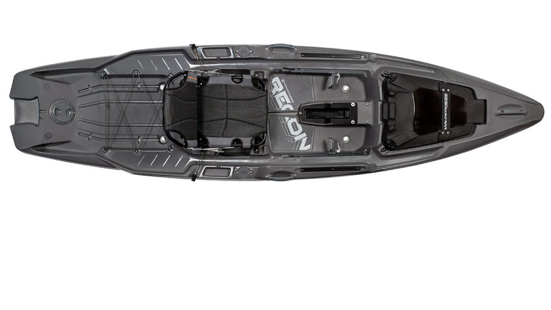 recon-120-sit-on-top-kayak steel gray helix drive ready large storage hatch 