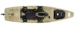 showdown 11.5 pedal drive kayak fishing sit on top fossil tan